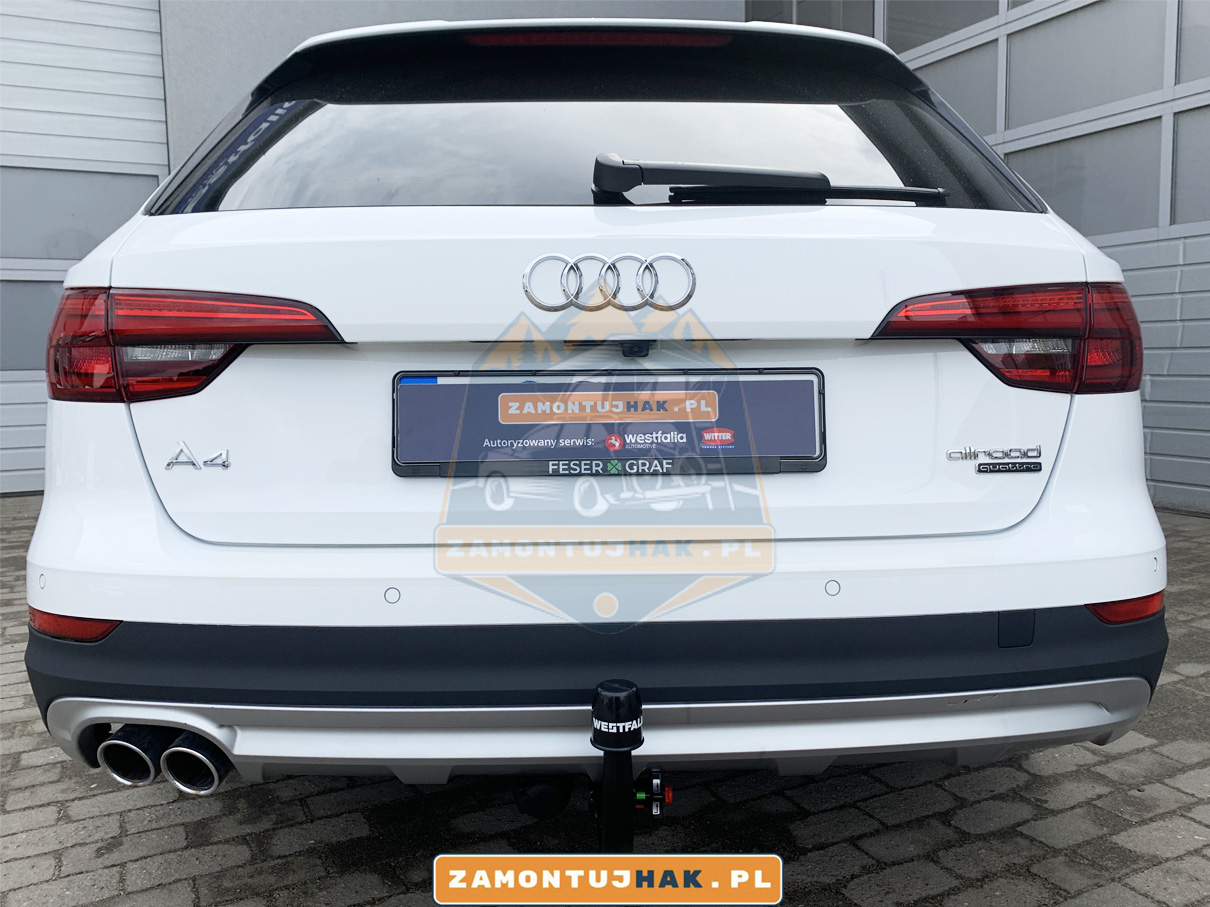 Montaż haka audi a4 B9